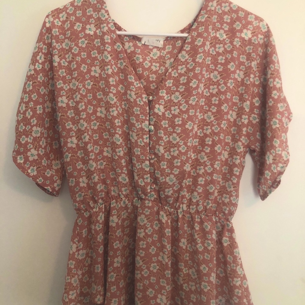 Floral Peplum Blouse